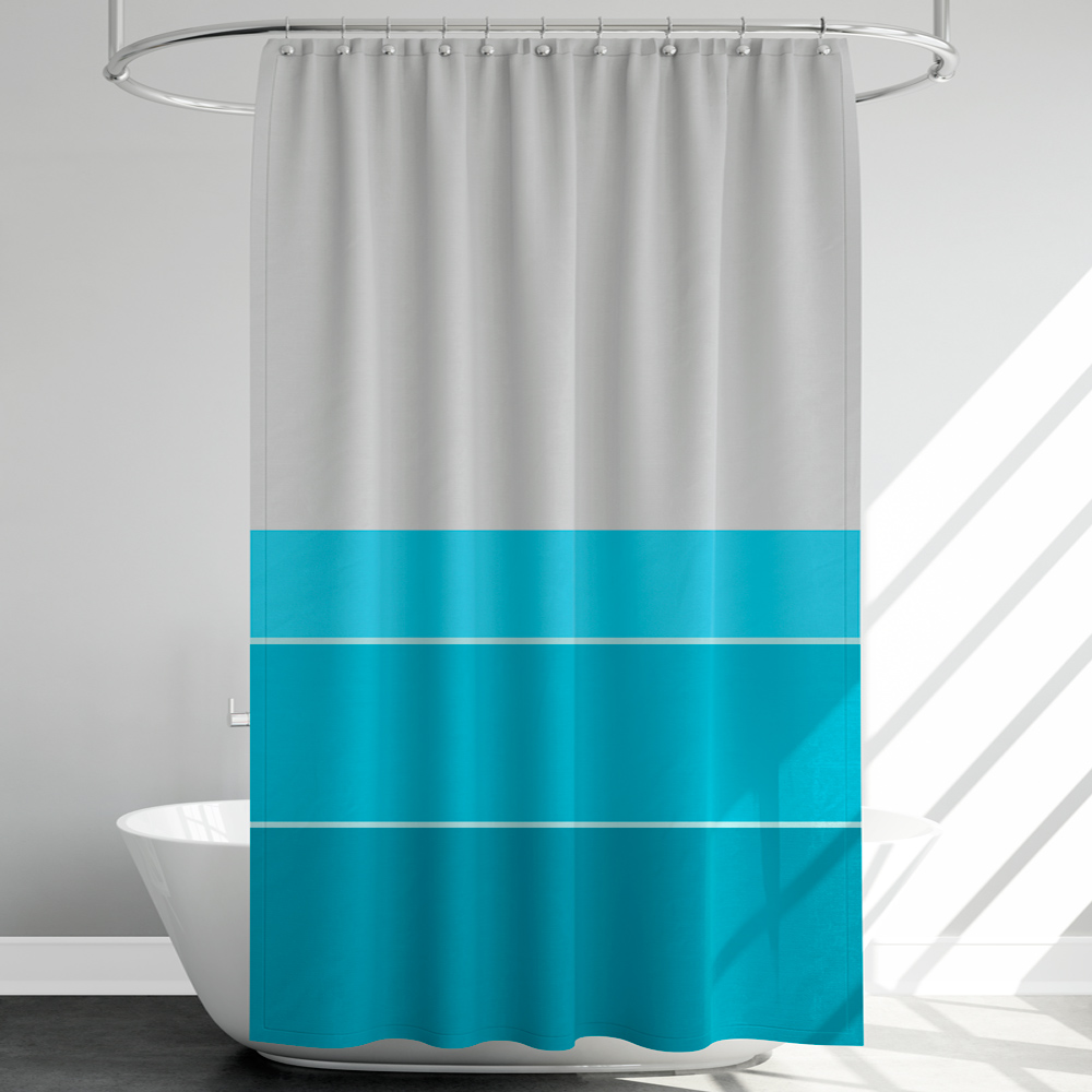 Cortina Baño Vicuña Azul