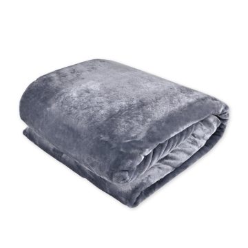 Frazada Soft Flannel Grey