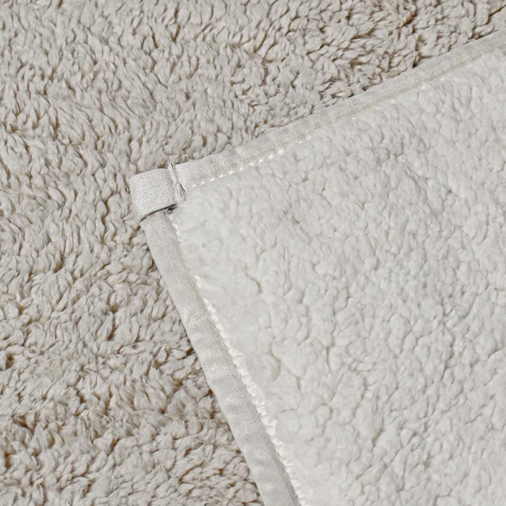 MANTA SHERPA LOM BEIGE 127X177 - Imagen 3
