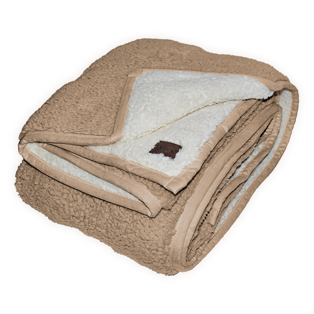 MANTA SHERPA LOM CAMEL 127X177