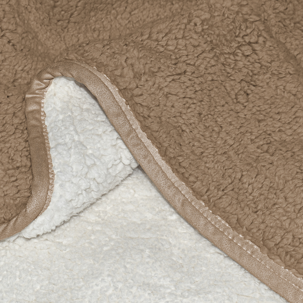 MANTA SHERPA LOM CAMEL 127X177 - Imagen 2