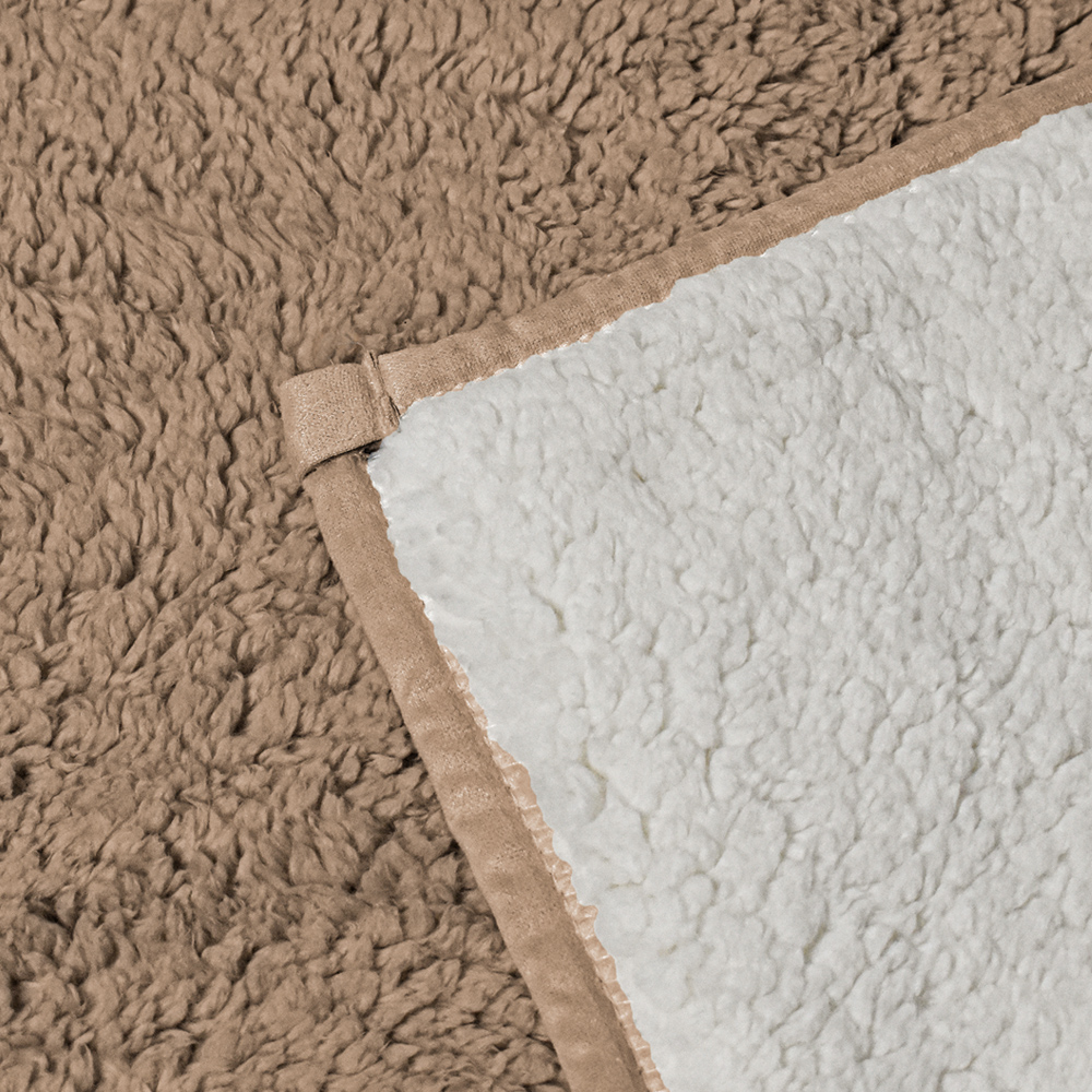 MANTA SHERPA LOM CAMEL 127X177 - Imagen 3