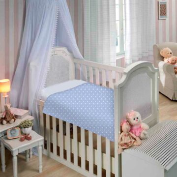 Colcha Cuna Alaska Blue