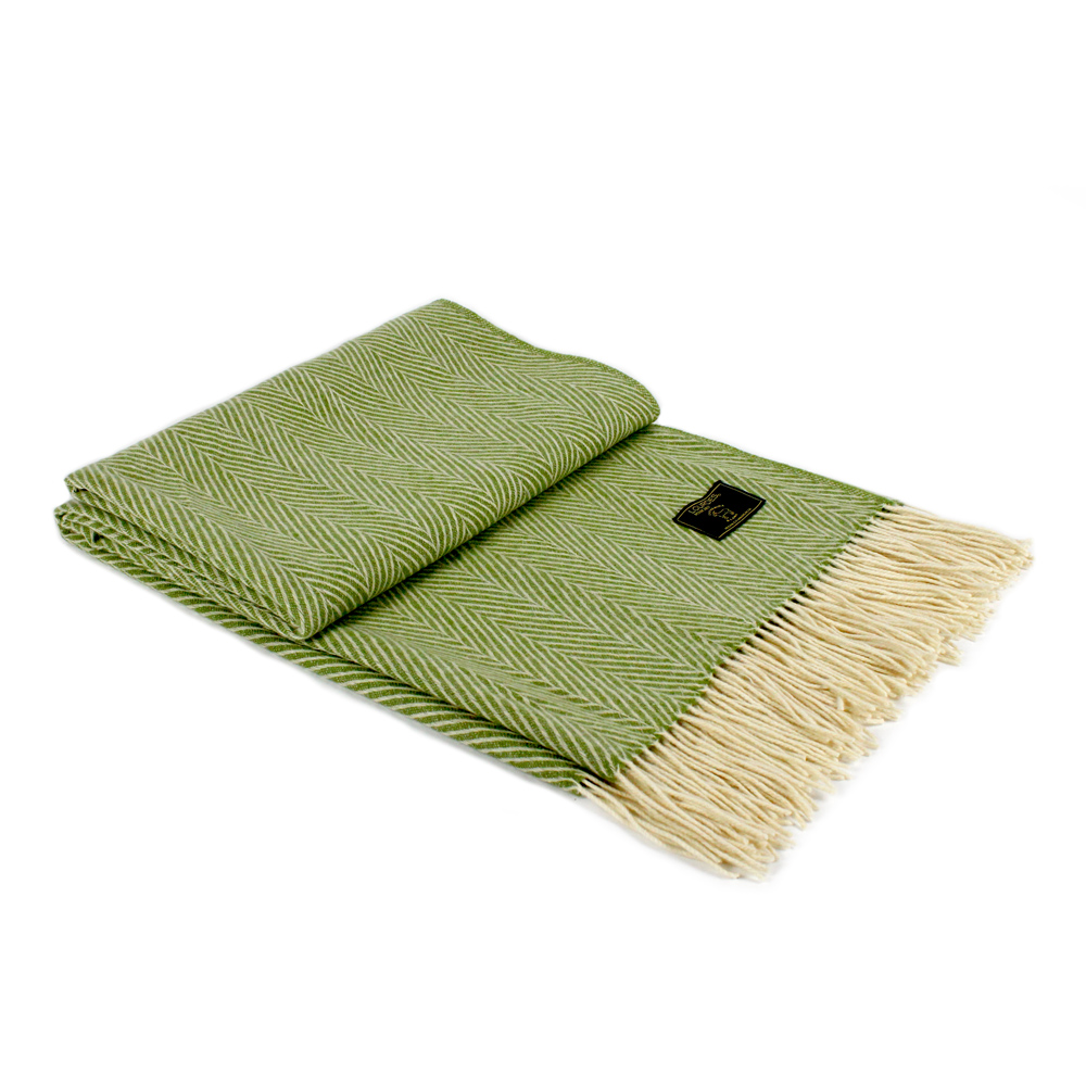 Manta Cachemira Verde - Imagen 2