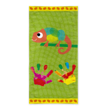 TOALLA PLA VEL 70X140 HUELLAS