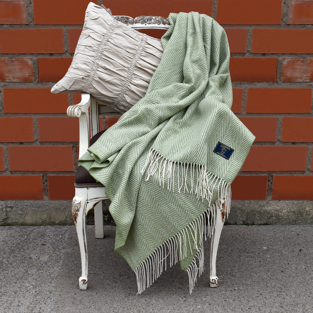 Manta Cachemira Verde