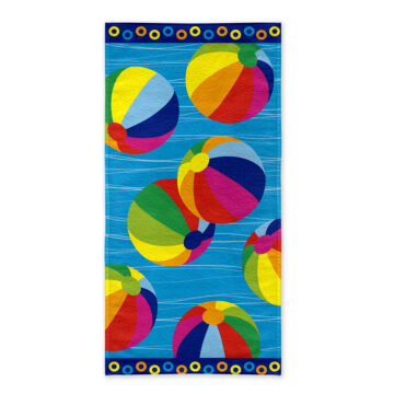 TOALLA PLA VEL 70X140 BALLS