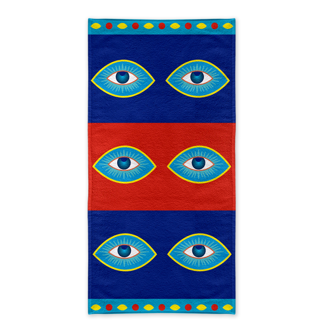 TOALLA PLA VEL 70X140 OJOS