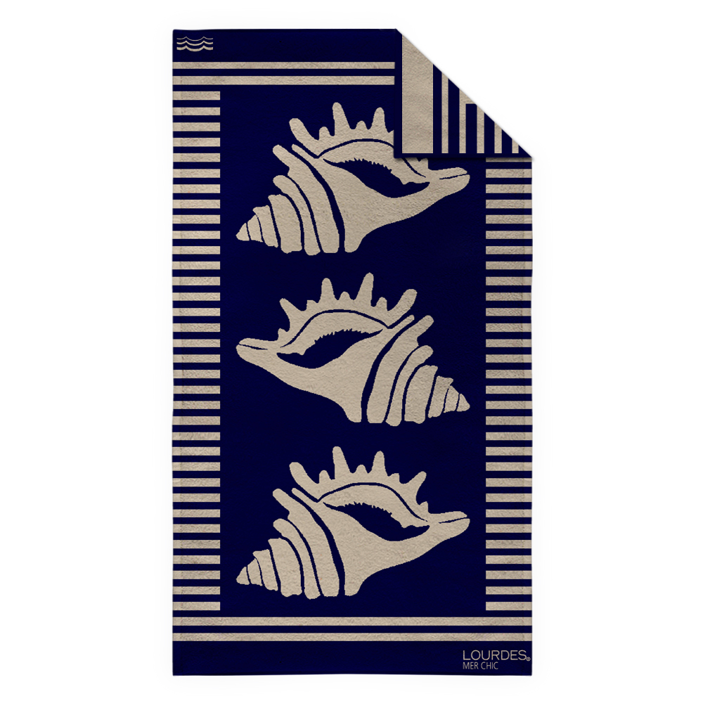 TOALLA PLA MEC/JAC 100X180 CONQUE - Imagen 2