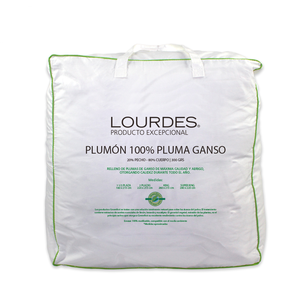 Plumón Pluma 20% Pecho de Ganso