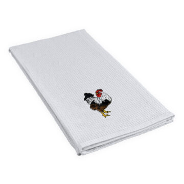 Paño Cocina Rooster White